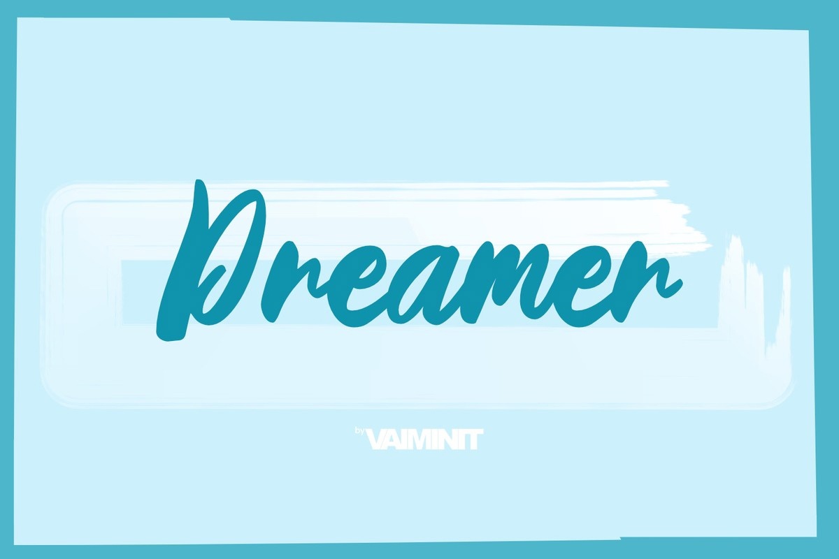 Beispiel einer Dreamer-Schriftart