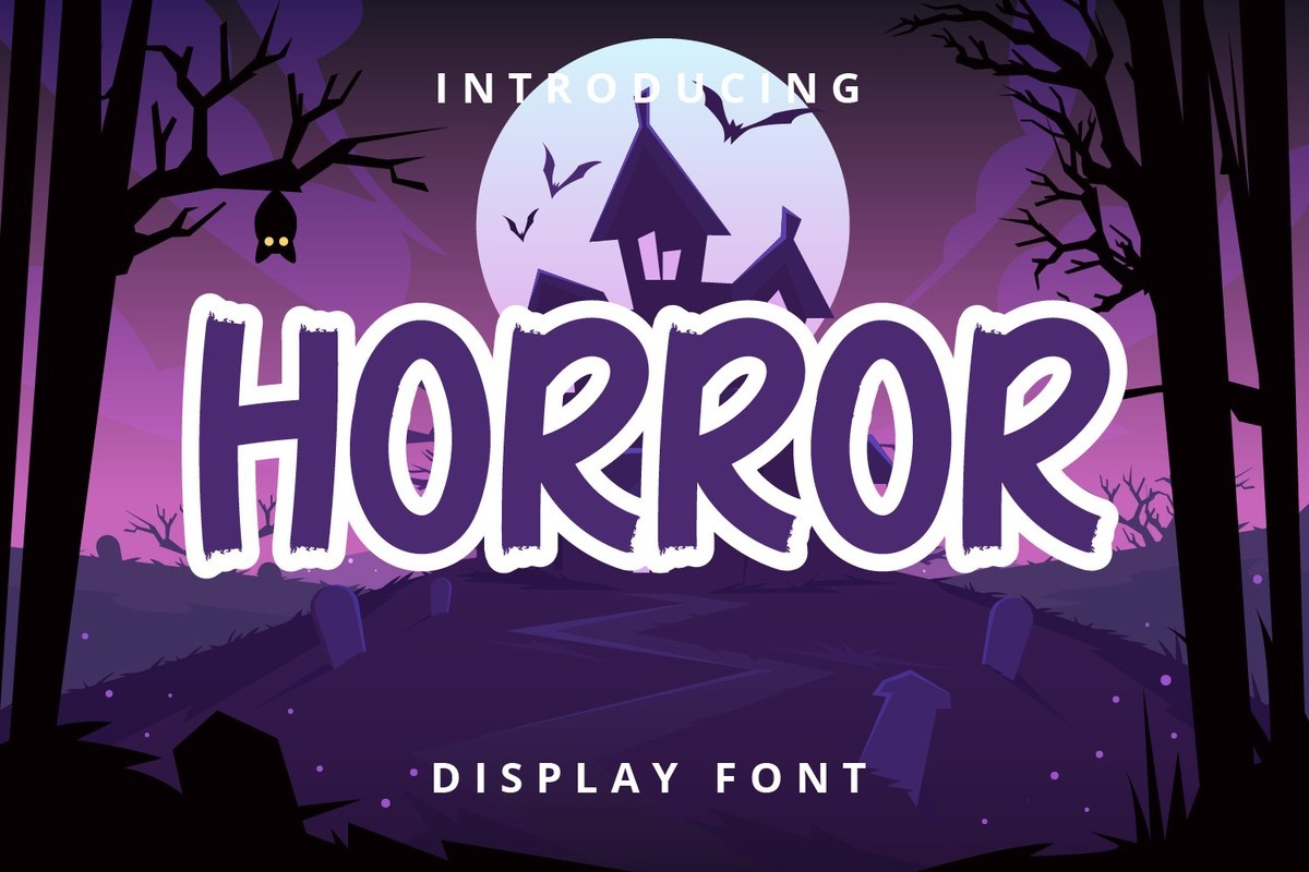 Beispiel einer Horror-Schriftart