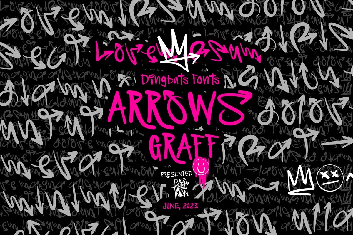 Beispiel einer Arrows Graff Regular-Schriftart