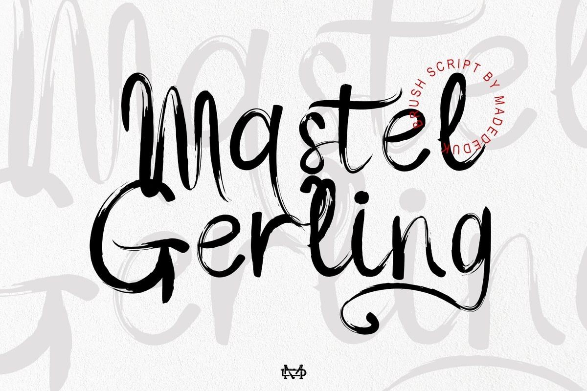 Beispiel einer Mastel Gerling-Schriftart