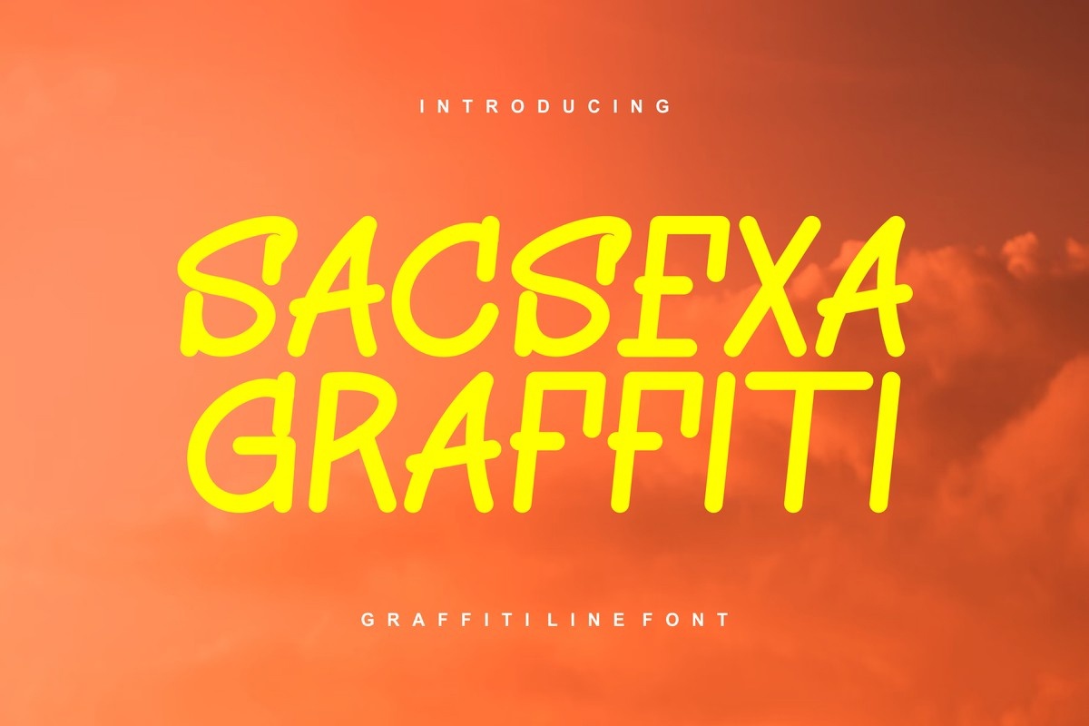 Beispiel einer Sacsexa Graffiti-Schriftart