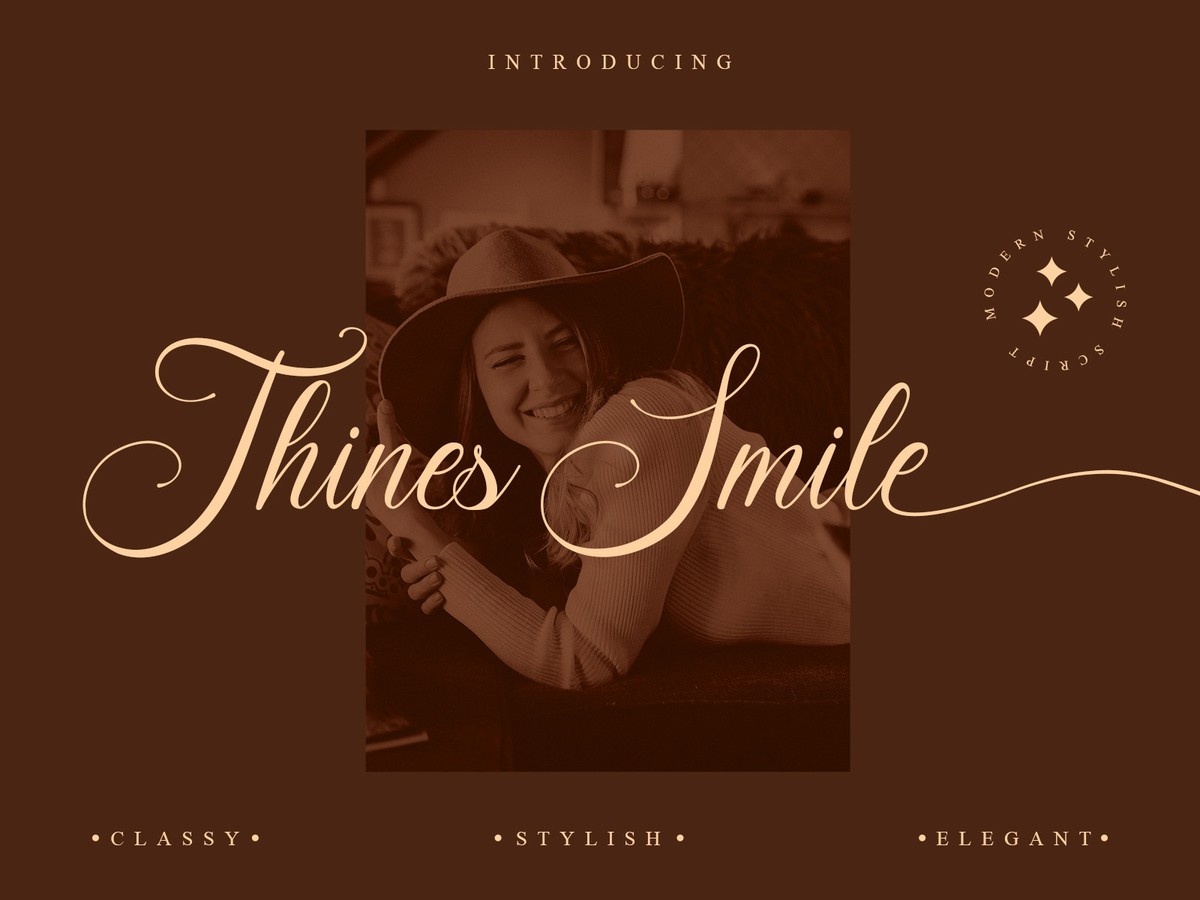 Beispiel einer Thines Smile Regular-Schriftart