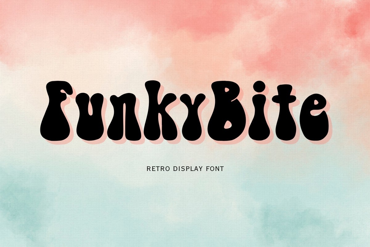 Beispiel einer Funky Bite Regular-Schriftart