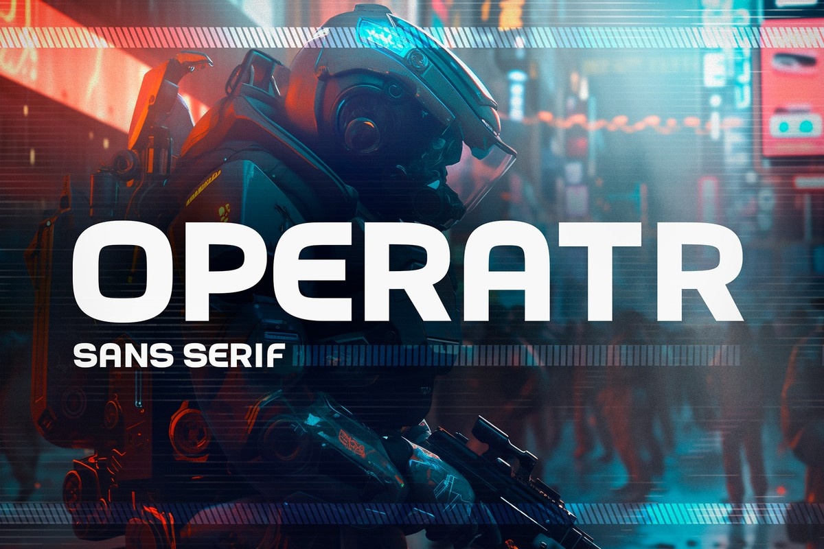 Beispiel einer Operatr-Schriftart