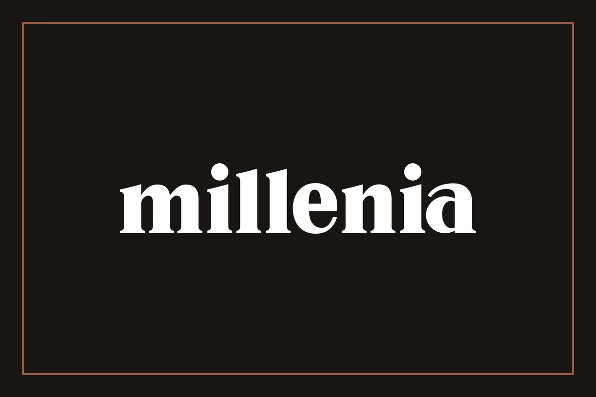 Beispiel einer Millenia-Schriftart