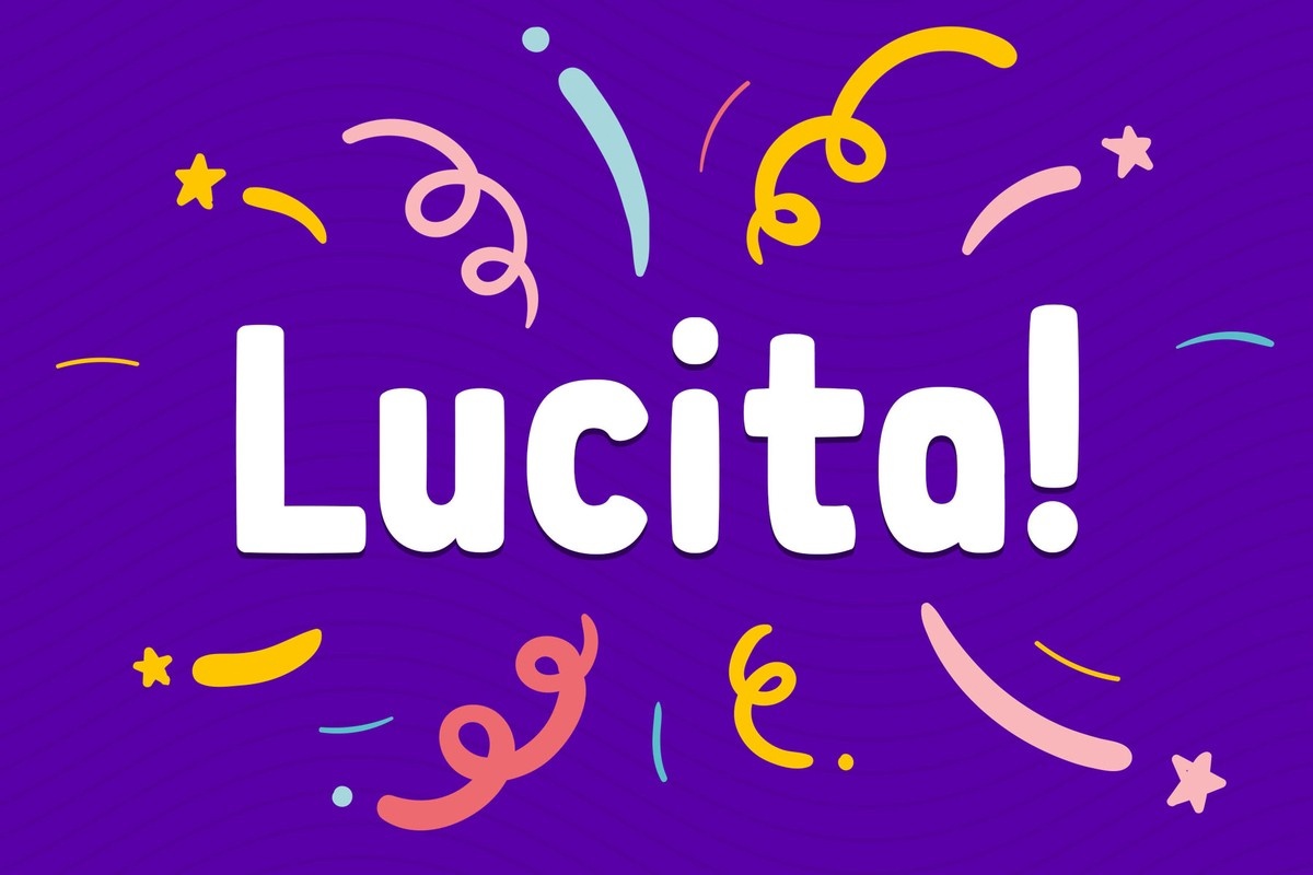 Beispiel einer Lucita-Schriftart
