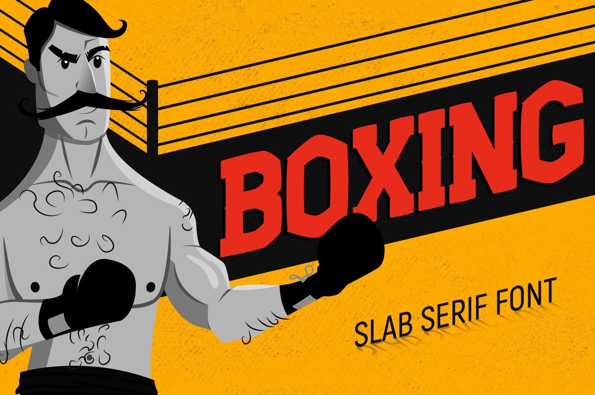 Beispiel einer Boxing-Schriftart