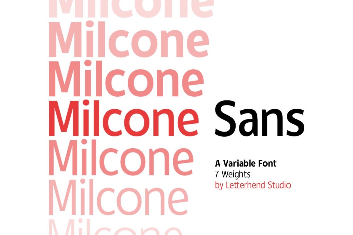 Beispiel einer Milcone Semi Bold-Schriftart