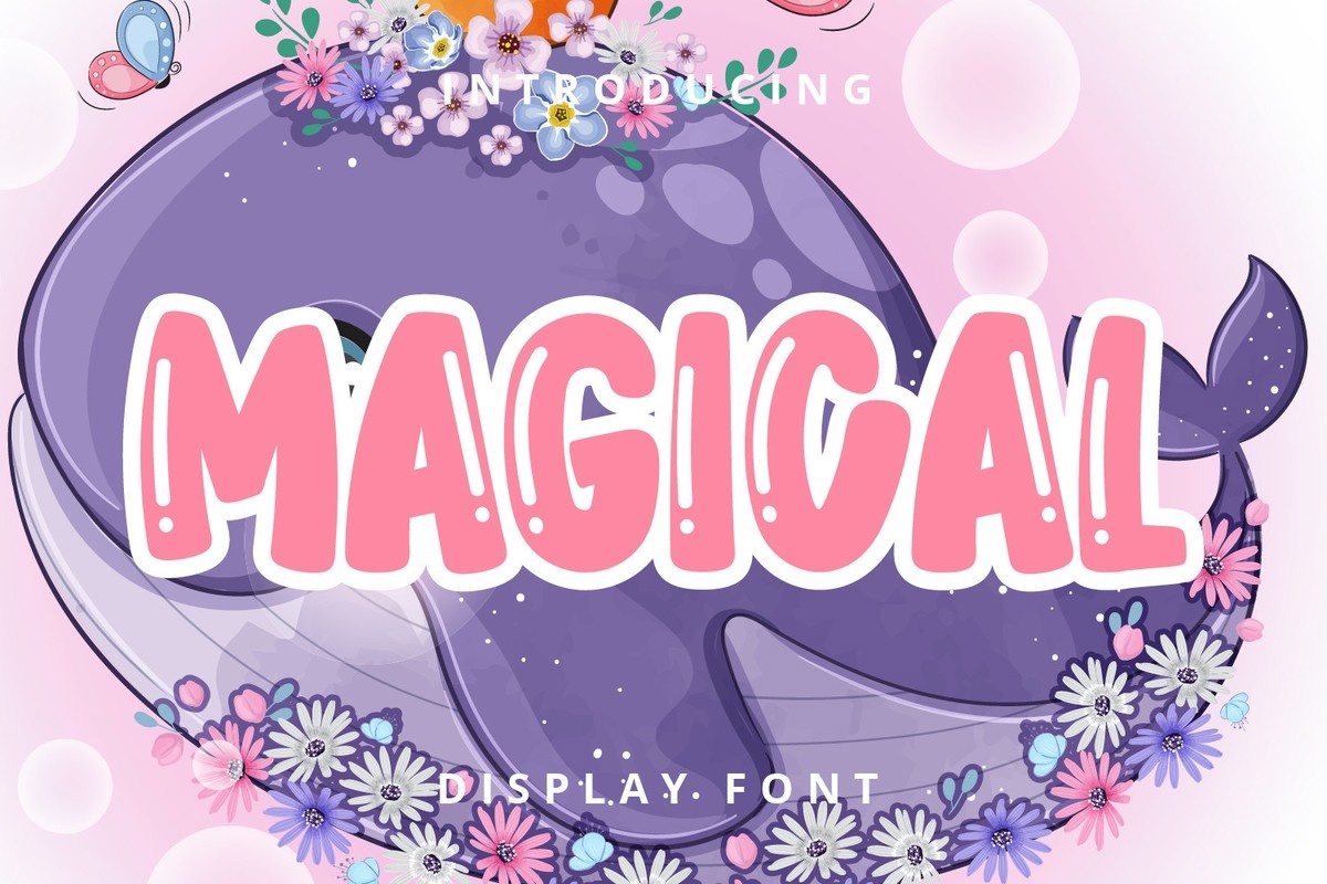 Beispiel einer Magical Regular-Schriftart