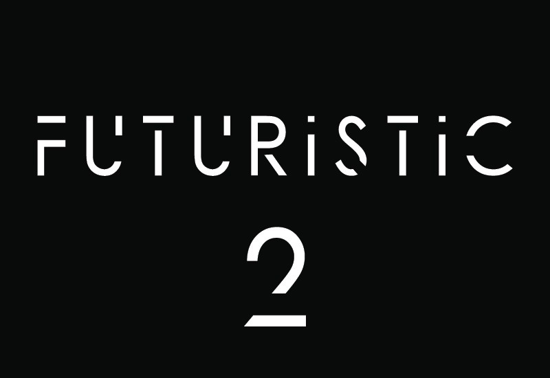 Beispiel einer Futuristic 2 Regular-Schriftart