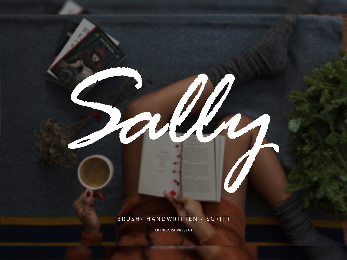 Beispiel einer Sally Regular-Schriftart