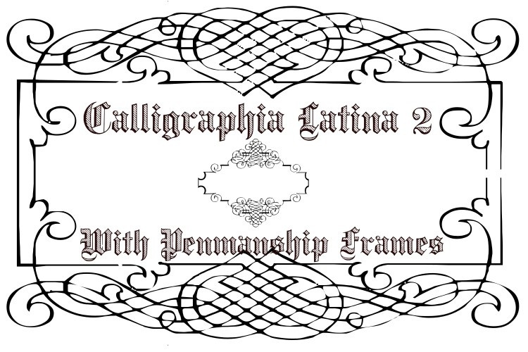 Beispiel einer Calligraphia Latina 2-Schriftart