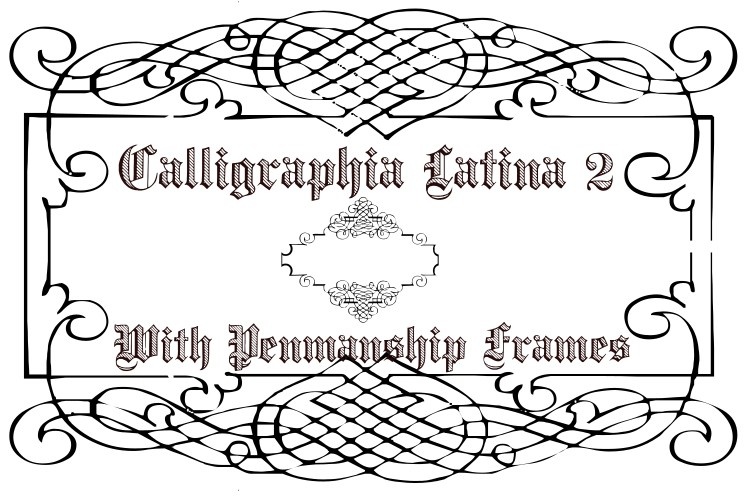 Beispiel einer Calligraphia Latina 2 Regular-Schriftart