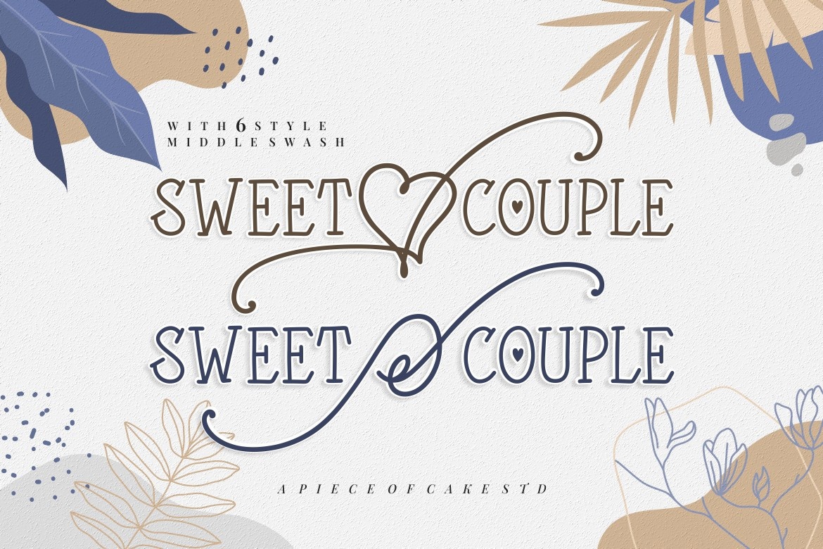 Beispiel einer Sweet Couple Regular-Schriftart