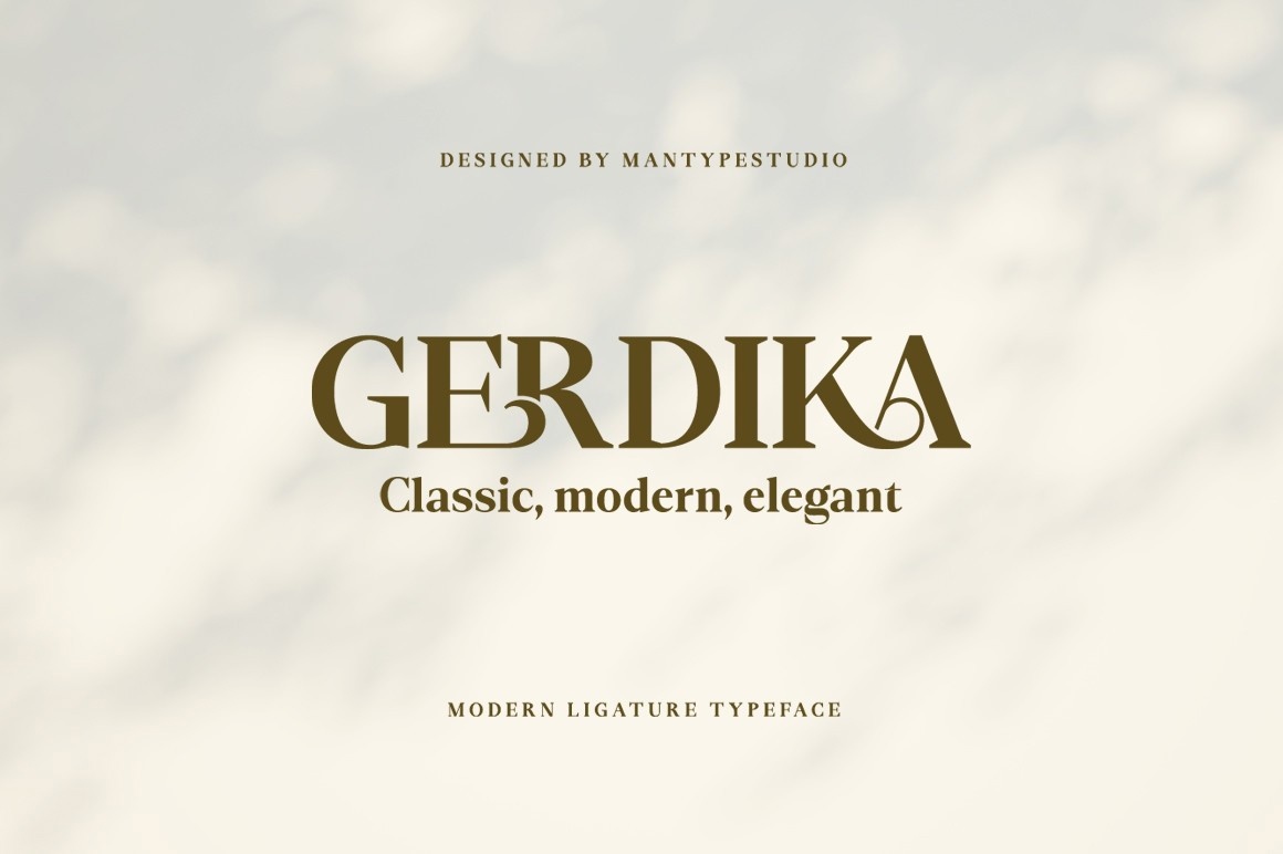 Beispiel einer Gerdika-Schriftart