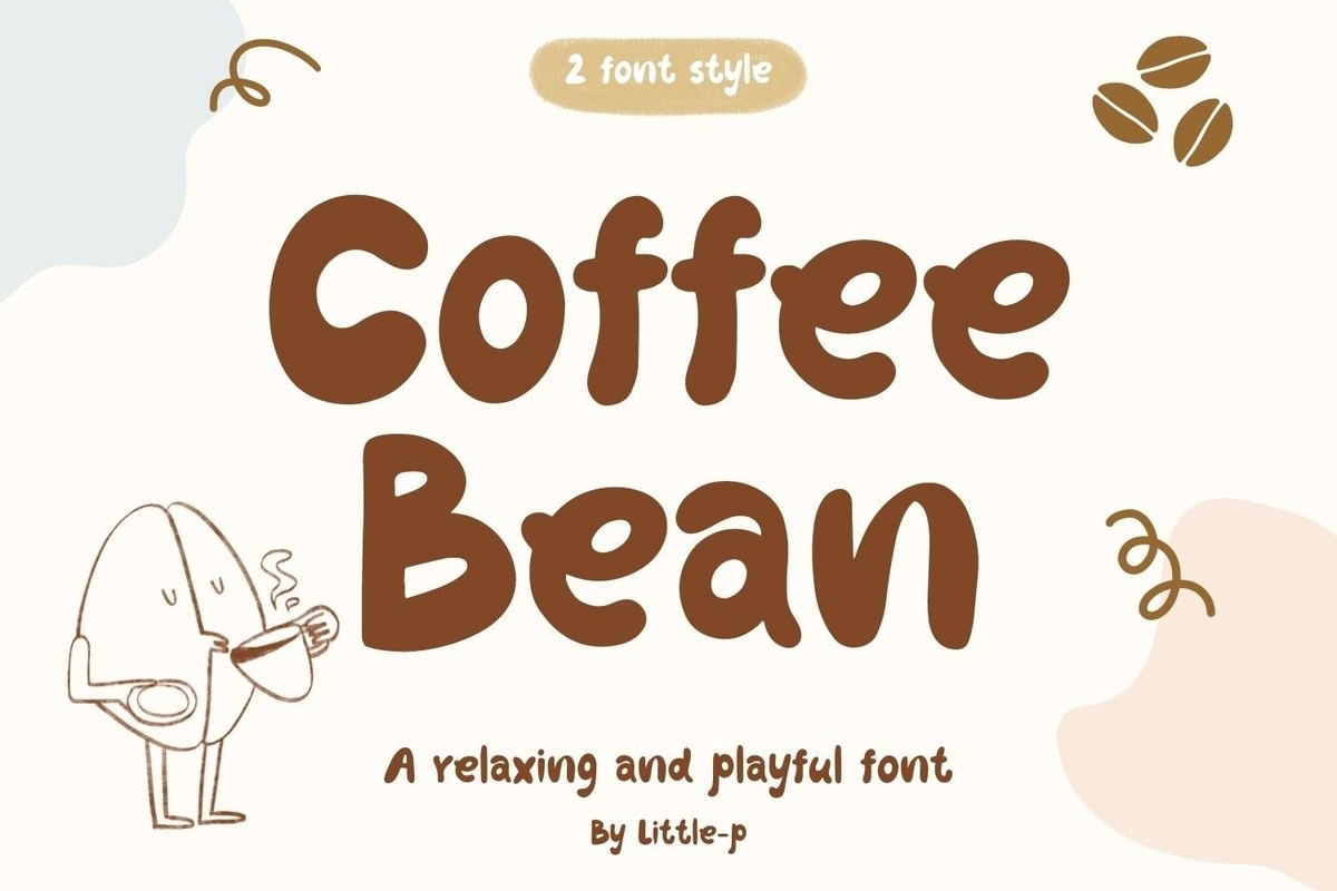 Beispiel einer Coffee Bean-Schriftart