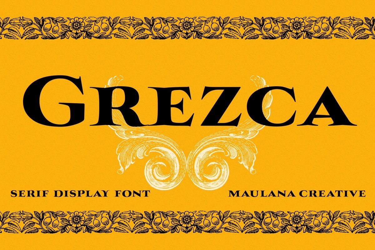 Beispiel einer Grezca-Schriftart