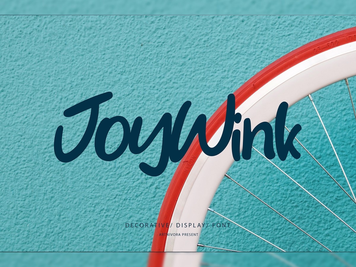 Beispiel einer Joywink Regular-Schriftart