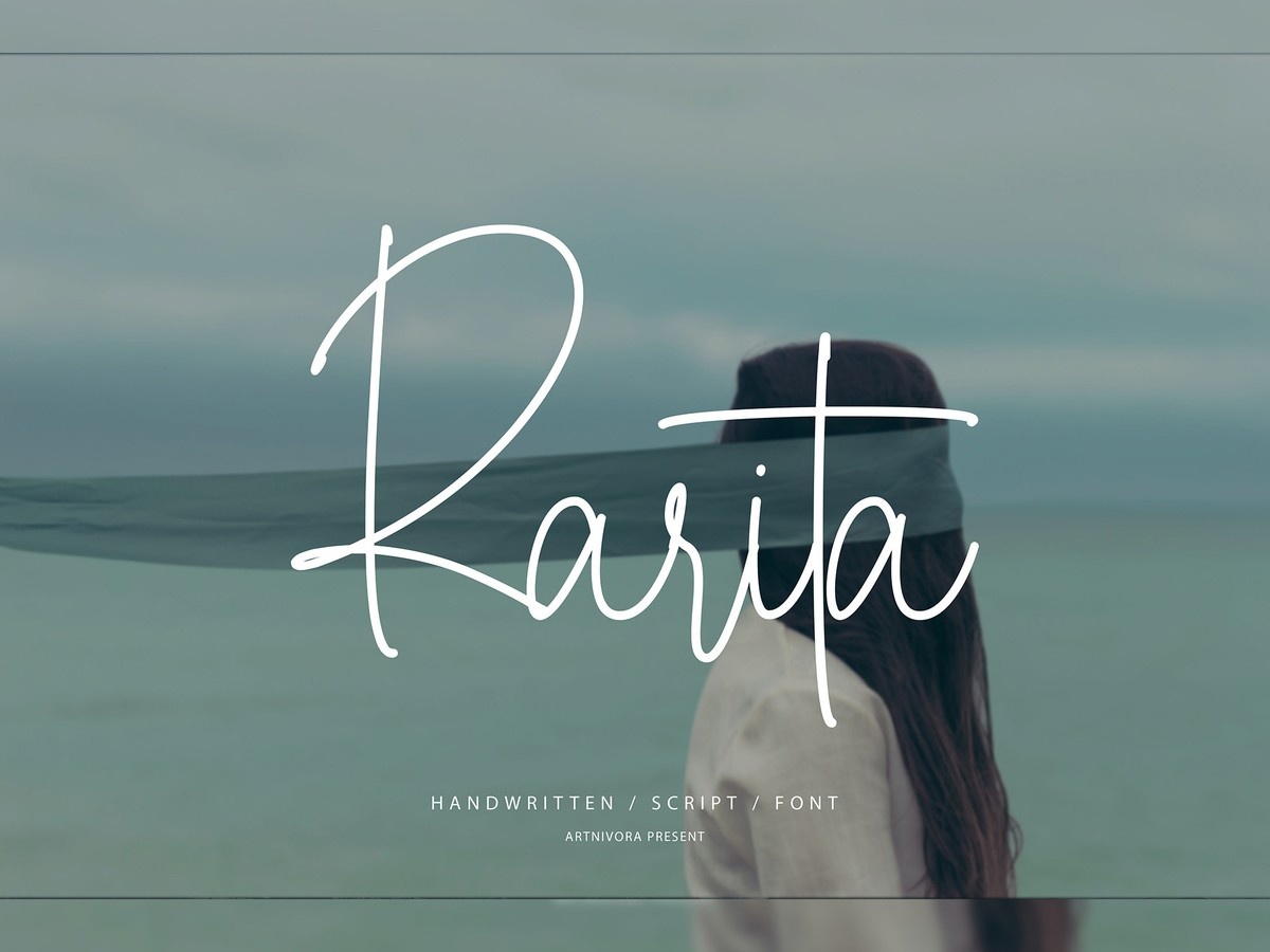 Beispiel einer Rarita Regular-Schriftart