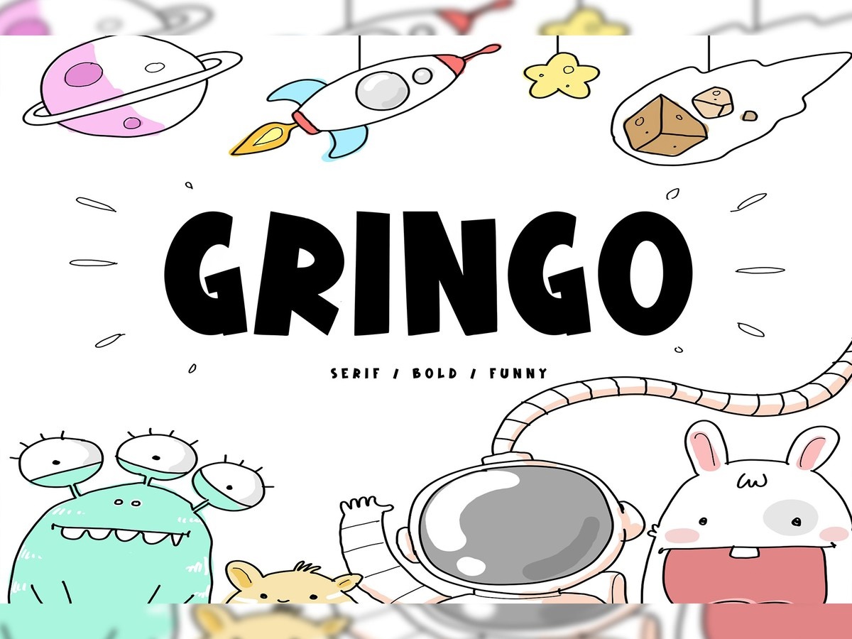 Beispiel einer Gringo-Schriftart