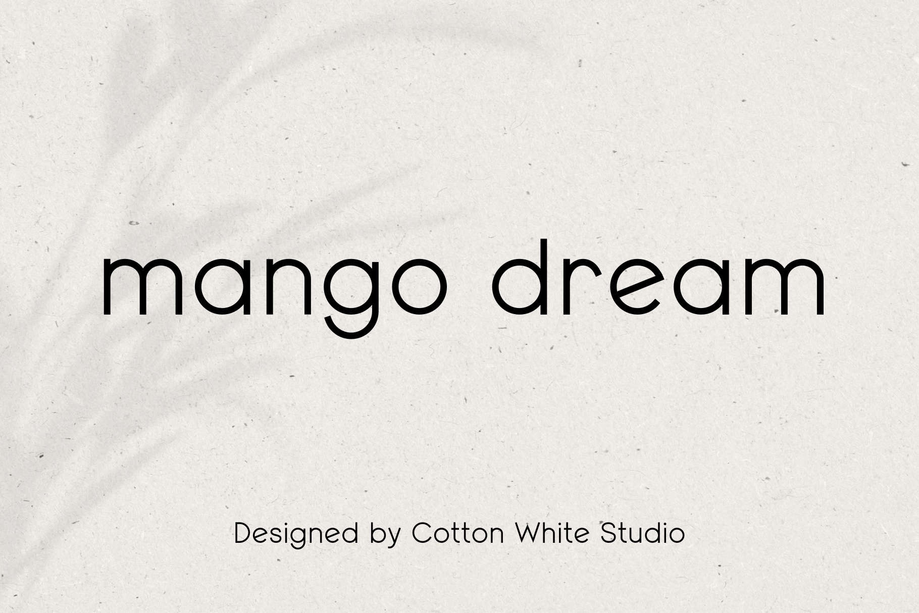 Beispiel einer Mango Dream-Schriftart