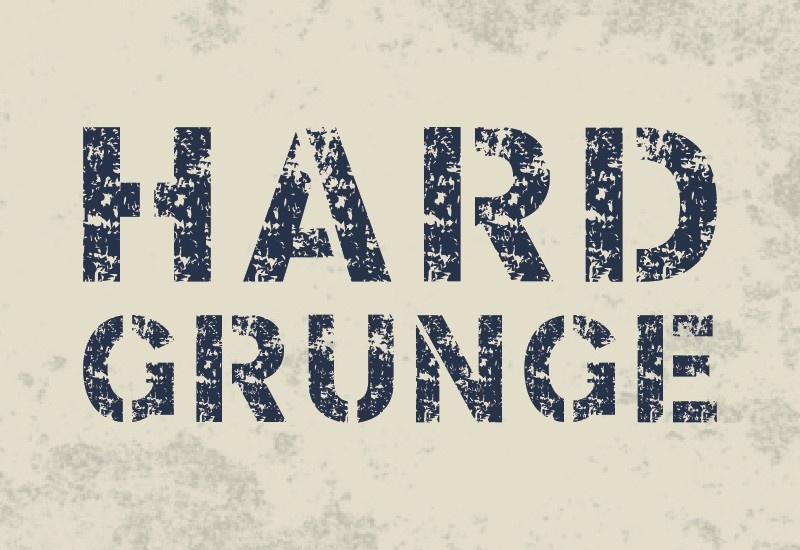 Beispiel einer Hard Grunge-Schriftart