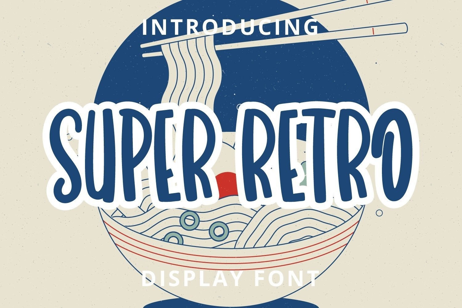 Beispiel einer Super Retro Regular-Schriftart