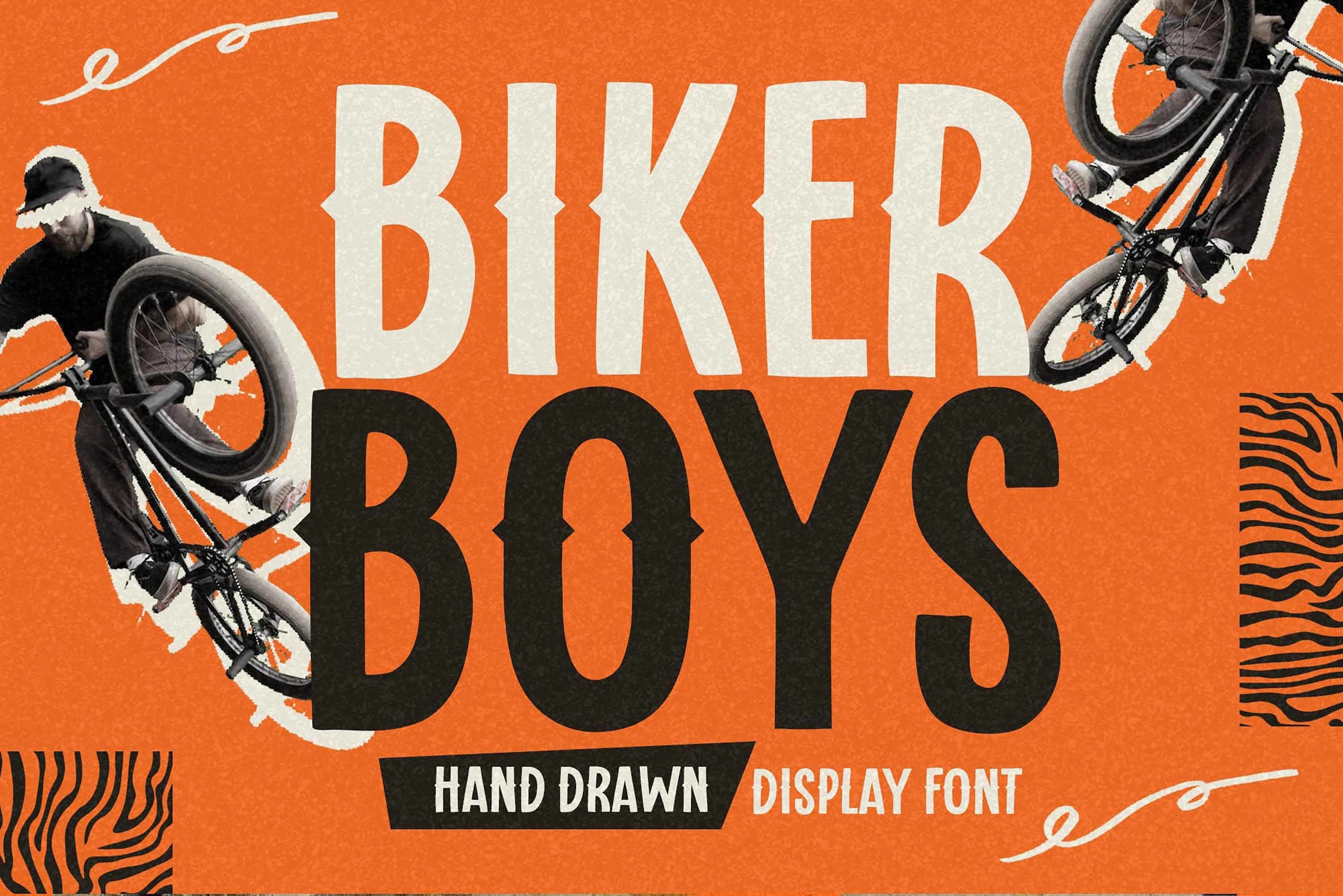 Beispiel einer Biker Boys-Schriftart