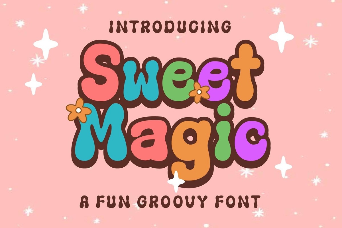 Beispiel einer Sweet Magic-Schriftart