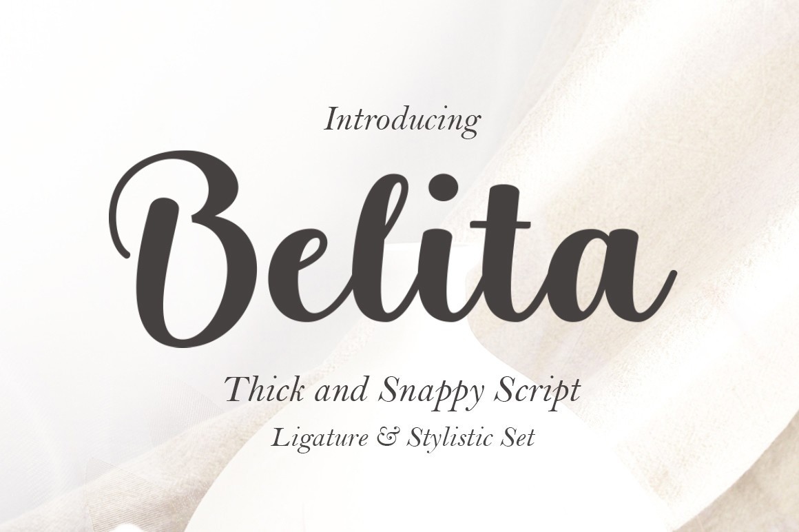 Beispiel einer Belita-Schriftart