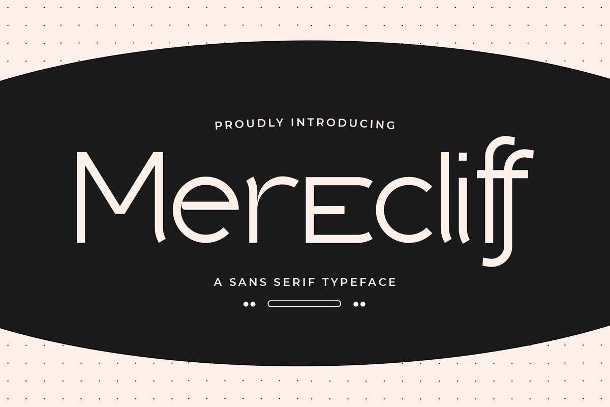 Beispiel einer Merecliff-Schriftart