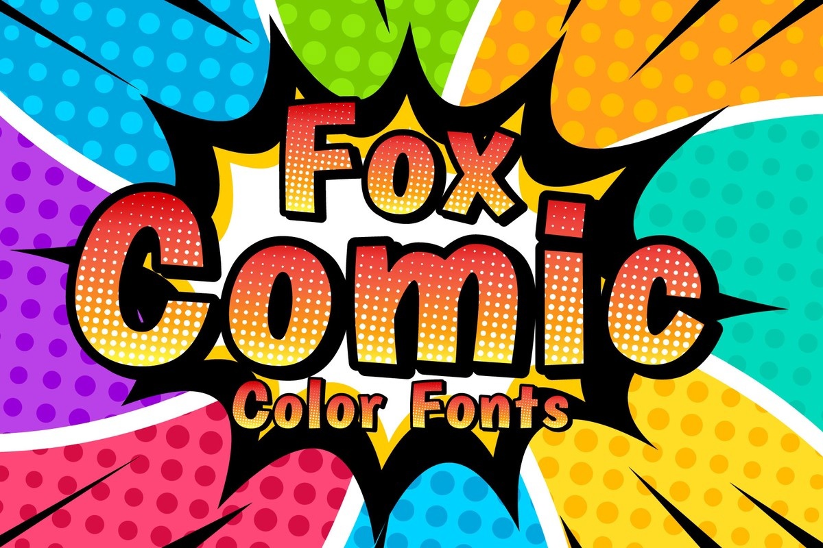 Beispiel einer Fox Comic-Schriftart