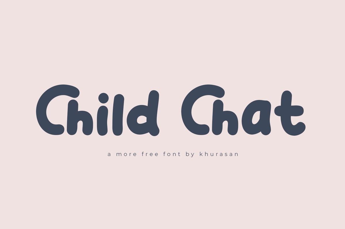 Beispiel einer Child Chat-Schriftart