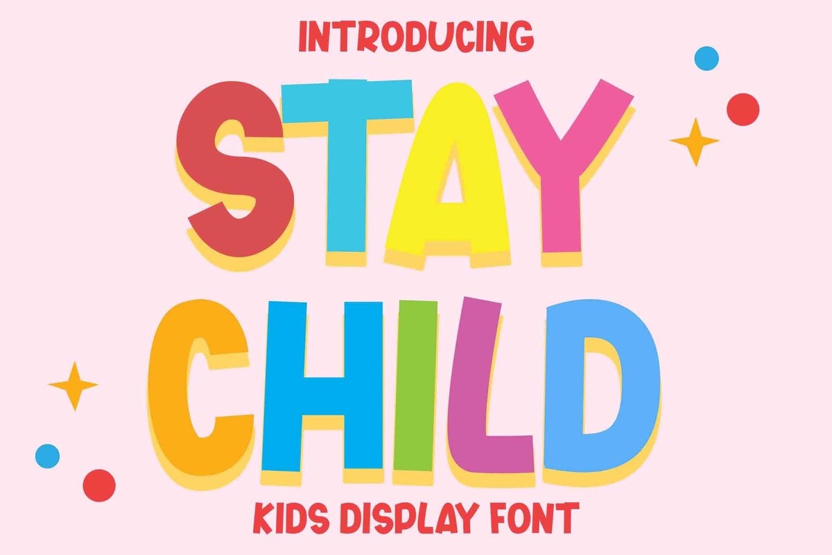 Beispiel einer Stay Child Regular-Schriftart