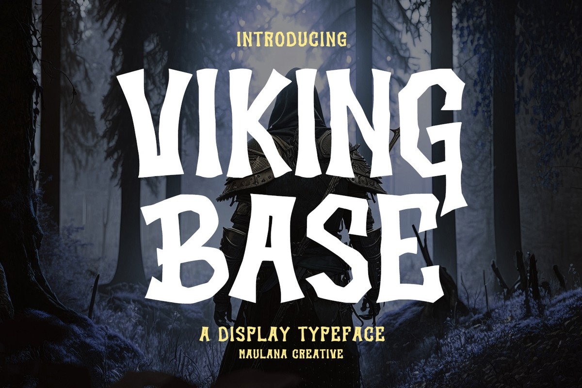 Beispiel einer Viking Base-Schriftart