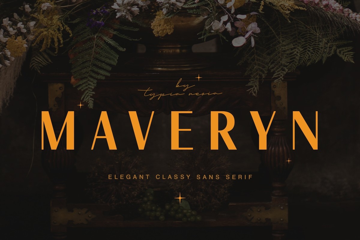 Beispiel einer Maveryn-Schriftart