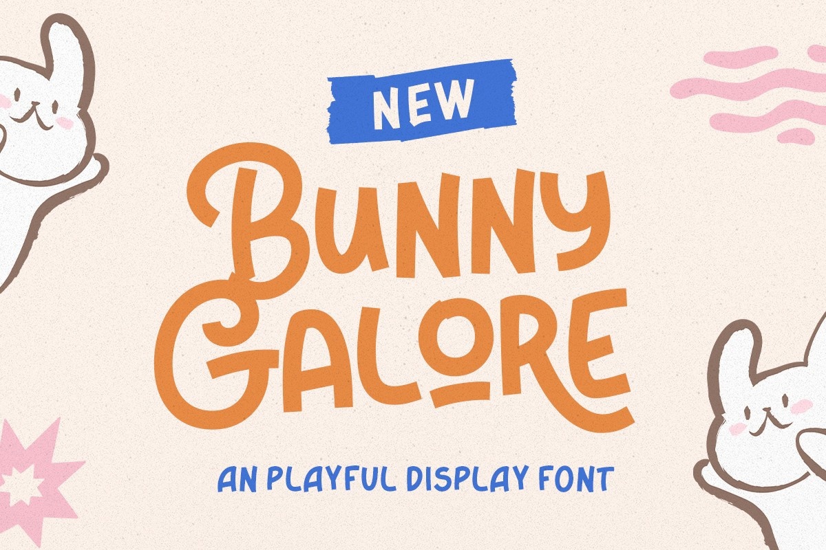 Beispiel einer Bunny Galore Regular-Schriftart