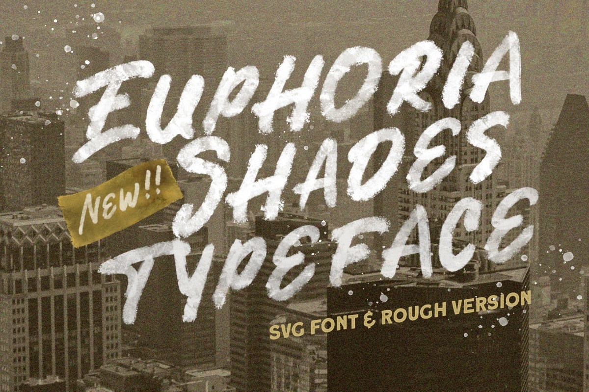 Beispiel einer Euphoria Shades SVG-Schriftart