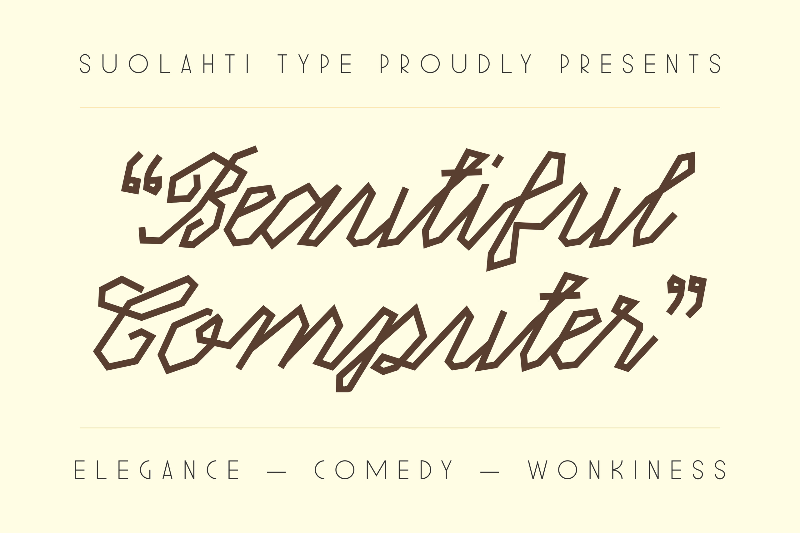 Beispiel einer ST Beautiful Computer-Schriftart