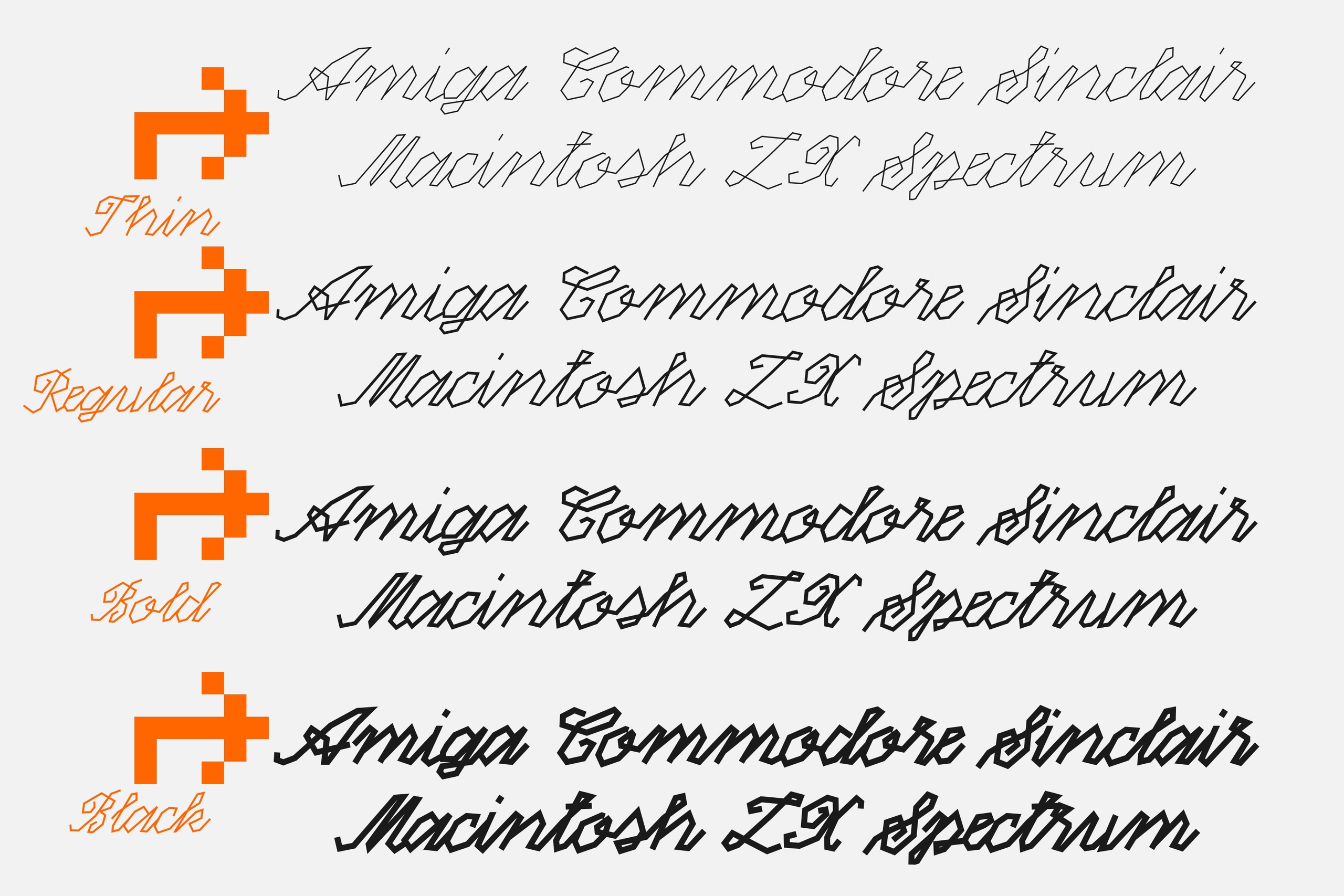 Beispiel einer ST Beautiful Computer Regular-Schriftart