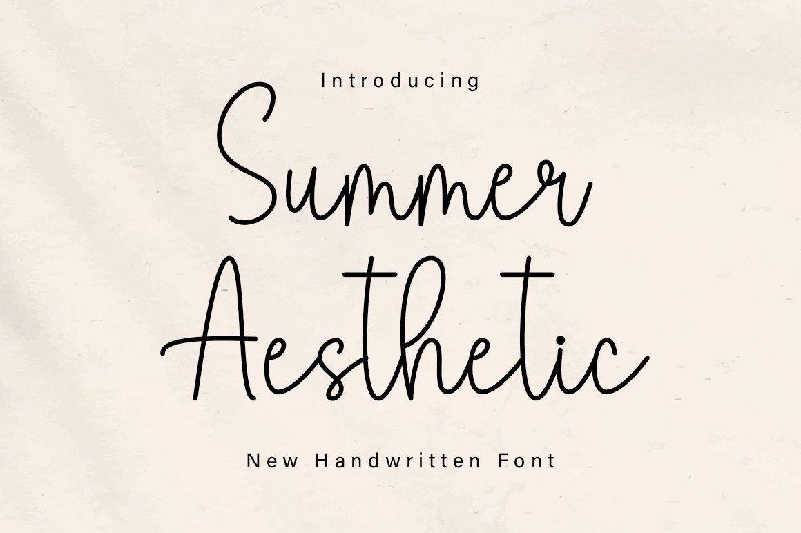 Beispiel einer Summer Aesthetic-Schriftart