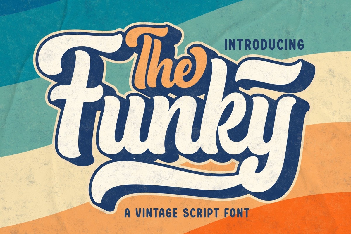 Beispiel einer The Funky Regular-Schriftart