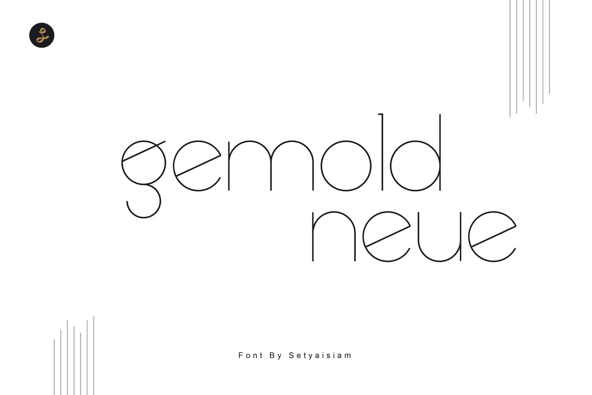 Beispiel einer Gemold Neue-Schriftart