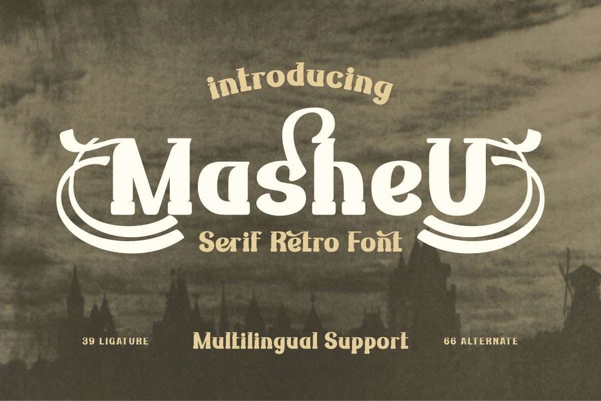 Beispiel einer Masheu-Schriftart