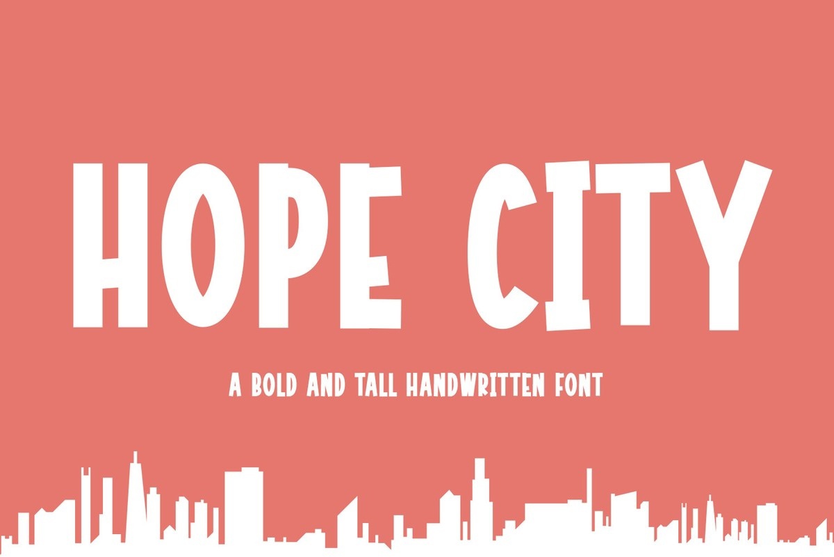 Beispiel einer Hope City-Schriftart