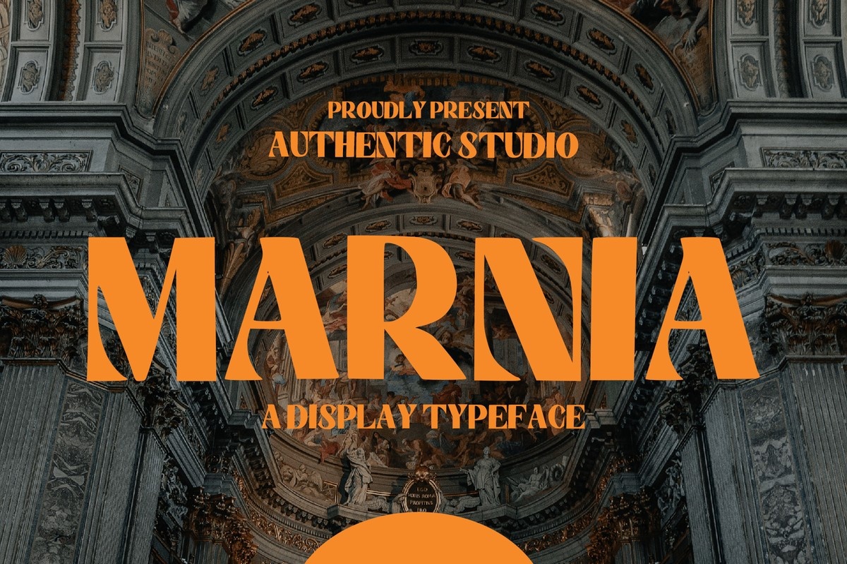Beispiel einer Marnia-Schriftart