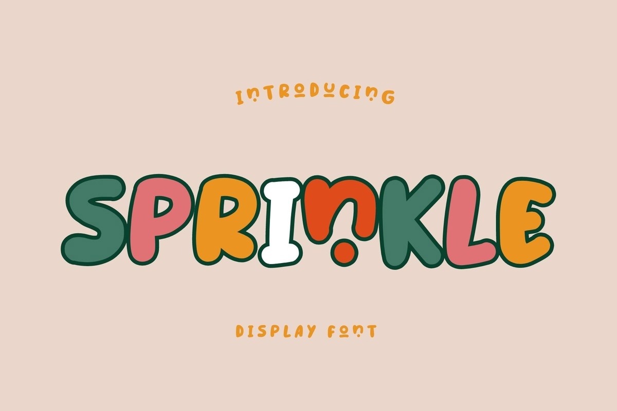 Beispiel einer Sprinkle-Schriftart