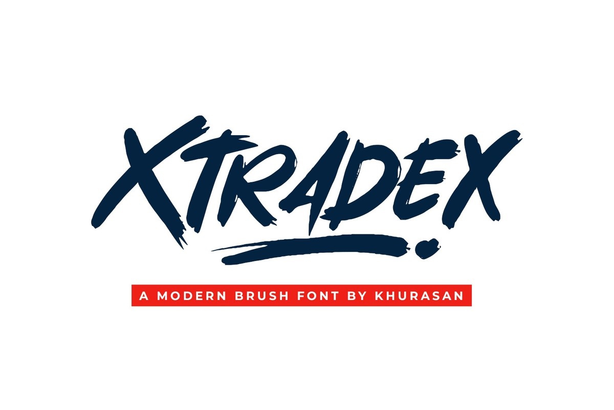 Beispiel einer Xtradex-Schriftart
