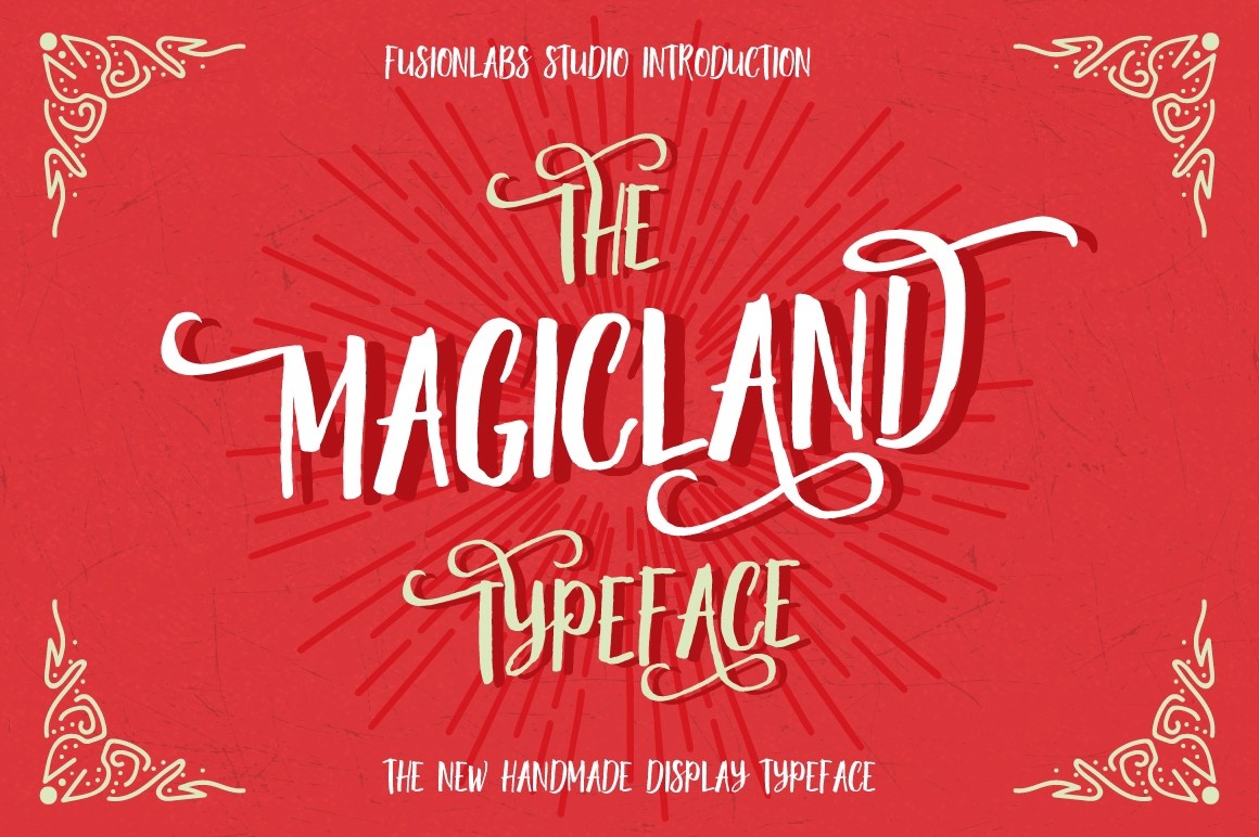 Beispiel einer Magicland Typeface-Schriftart