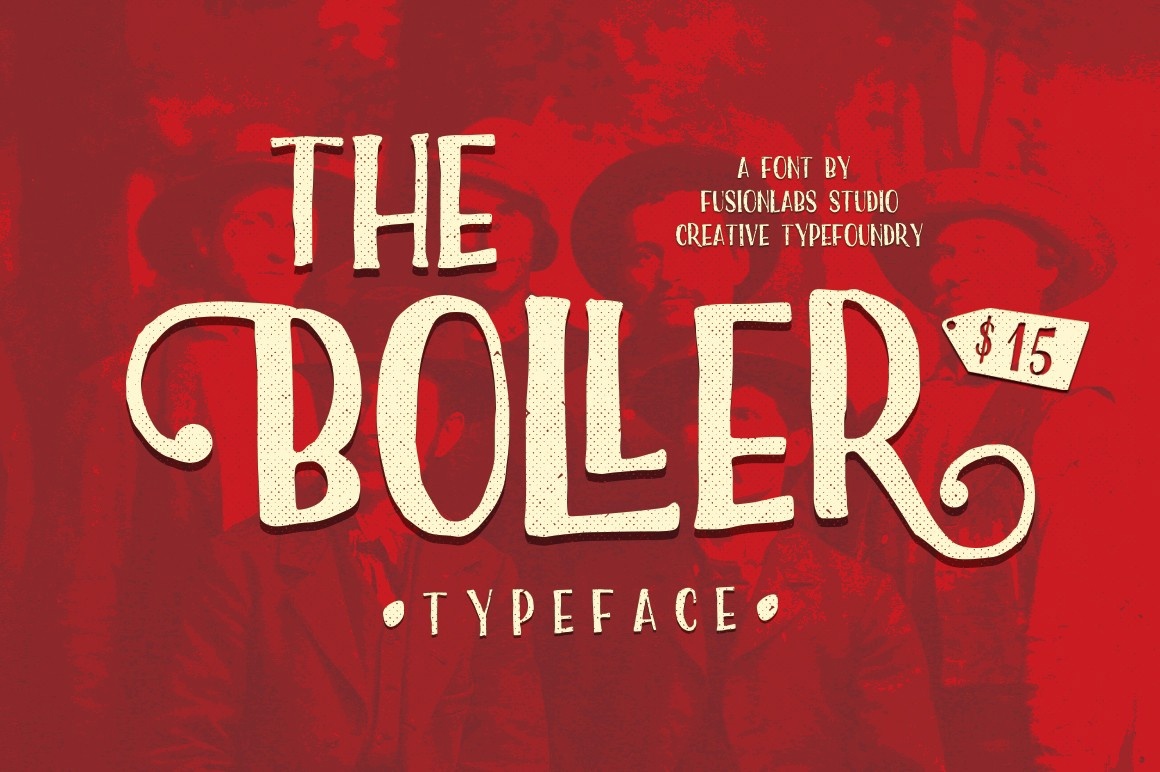 Beispiel einer Boller Typeface-Schriftart